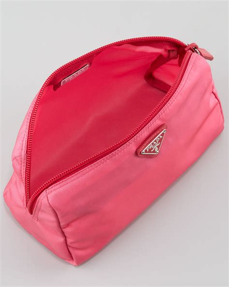 prada pink makeup bag|prada bag with pouch.